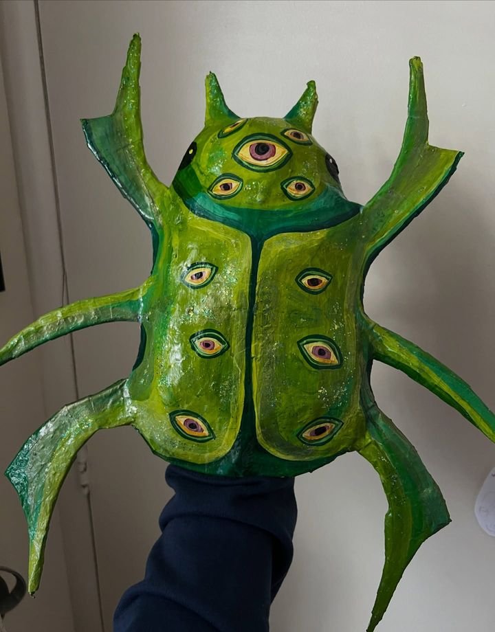 Paper Mache Beetle